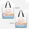 KMDESIGNIN Custom Zipper Tote Bag, Design Your Team Logo Photo Shopping Tote Personalized Reusable Grocery Bag (Medium) view 2