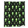 Alien 60" x 80" Supernatural Martiansal Planets Alien Head Super Soft Bedding Fleece Throw Blanket Luxury Bed Blanket Sofa Living Room Bedroom Warm Lightweight for Men and Women view 1