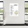 HomeLoft Basics Epitaph Poem Poster by Merrit Malloy, When I Die, Poem on Death Canvas Painting Wall Art Poster for Bedroom Living Room Decor 24x36inch(60x90cm) Unframe-style view 4