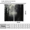 Halloween Gothic Misty Forest Curtains,Weird Foggy Moon Forest Printed Rod Pocket Darkening Window Curtains for Living Room Bedroom Decor 84" W X 84" L view 2