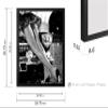 Poster Master Sexy Legs on Classic Car Poster - Woman in High Heels Print - Girly Art - Black and White Illustration - Photography Print - Chic Girl's Bedroom Wall Decor - 16x20 Black Framed view 3
