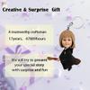 Custom figurine keychain for women girls sister best friend GF mom teachers Custom Bobbleheads Figures Personalized for mother'day Christmas Valentine's Day gifts from photo (Black Magic baby) view 4