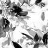 MAYZUS Extra Long Shower Curtain 72 x 96 Inch, Floor to Ceiling X-Long Tall Watercolor Floral Fabric Shower Curtain, Black and White Modern Abstract Flower Bathroom Shower Curtain Set with Hooks view 4