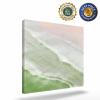 12 in x 12 in Wall Prints Canvas Painting Large Pictures for Living Room Ocean Waves Beach Ombre Grass Green Bedroom Wall Art Painting Pictures Print on Canvas for Living Room Bedroom Decorations view 2