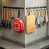 Utensil Rack,Kitchen Hanging Rail,Wall Mounted Utensil Racks,Kitchen Hanging Rail,Kitchen Utensil Holder,Stainless steel Pots and Pans Hanging Rack, Cooking Utensil Hanger with hook (Size : 17 * 3 * 4 view 4