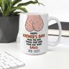 Onirique Personalized Funny Father's Day Mug from The Best Thing That Ever Came Out Your Balls Gift for Him Funny Present Daddy Dada Papa 11, 15 Oz view 3