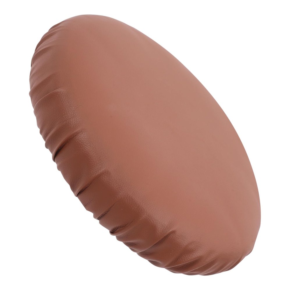 Ciieeo Round Bar Stool Seat Covers Leather Chair Protectors Easy Clean Round Stool Covers