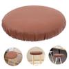 Ciieeo Round Bar Stool Seat Covers Leather Chair Protectors Easy Clean Round Stool Covers view 2