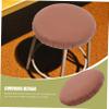 Ciieeo Round Bar Stool Seat Covers Leather Chair Protectors Easy Clean Round Stool Covers view 4