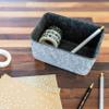 Three by Three Seattle FeltLikeIt! 6x4x2.75 Inch Felt Storage Bin for Office, Craft Room, Classroom, Living Room, Bedroom Storage, 3 Pack (Charcoal) view 2
