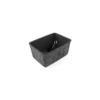 Three by Three Seattle FeltLikeIt! 6x4x2.75 Inch Felt Storage Bin for Office, Craft Room, Classroom, Living Room, Bedroom Storage, 3 Pack (Charcoal) view 4