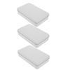UTHCLO 3pcs Tiramisu Storage Box with Lid Square Cookie Tins for Baking Candy and Gift Packaging Decorative and Practical Organizer for Parties and Festivals view 1