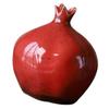Cabilock Artistic Ceramic Pomegranate Vase Medium Deep Red Flower Container for Home Decor Weddings and Special Events Unique Design for Elegant Floral Arrangements view 1
