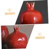 Cabilock Artistic Ceramic Pomegranate Vase Medium Deep Red Flower Container for Home Decor Weddings and Special Events Unique Design for Elegant Floral Arrangements view 3