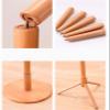 RhLLvJ Coat Rack Wood Flapper Coat Rack, Clothing Hanger Umbrella Holder and Hat Organizer Shelf, Coat Shelf Great(Color:Walnut Color) view 3