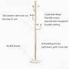RhLLvJ Coat Rack 304 Stainless Steel Coat Rack Bedroom Floor Hanger Nordic Light Luxury Towel Rack Marble Bathroom Coat(Color:Silver Black) view 3