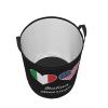 Italian American Flag Clothes Hamper Round Collapsible Storage Laundry Hamper For Bathroom Bedroom Dorm Medium view 3