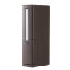 MOOWI Toilet Brush Toilet Brush Trash Can Set Toilet Cleaning Tool Toilet Brush Set with a Place for Storing Trash Bags to Save Space (White/Brown) Bathroom Brush and Holder(Color:Brown) view 1