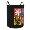 Coat of Arms of The Czech Republic Clothes Hamper Round Collapsible Storage Laundry Hamper For Bathroom Bedroom Dorm Small view 2