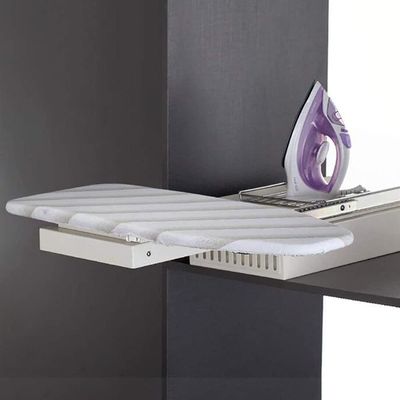 ELUKHT Wooden Folding Ironing Board Rotatable 180 Drawer Ironing Platform with Heat-Resistant Cover for Space Saving (Color : 02) (2)