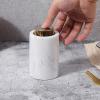 Marble Push Toothpick Holder White Home Living Room Restaurant Hotel Toothpick Storage Box (Color : A, Size : One size) (A One size) view 3
