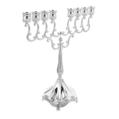 ABOOFAN Hanukkah Menorah Branches Candle Stand Elegant Metal Candelabrum for Dining Table Decor for Celebrations Weddings and Special Occasions