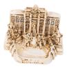 Ciieeo 2pcs Miniature Trevi Fountain Church Model Resin Decorative Sculpture for Home Office Unique Travel Souvenir Elegant Tabletop Adornment Italian Architectural Art view 2