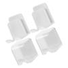 Amosfun 4pcs Bathroom Toothbrush Organizer Wall-Mounted Toothbrush Holder Rack Easy Install Plastic Compact Storage view 1