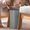Lovskoo Small Trash Can for Bathroom with Press Lid Small Bathroom Garbage Can with Lid Bathroom Trashcan Waste Basket for Bedroom Trash Bin Plastic Wastebasket for Office Bathroom Trash Can with Lid view 3
