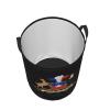 Coat of Arms of Chile Clothes Hamper Round Collapsible Storage Laundry Hamper For Bathroom Bedroom Dorm Small view 3