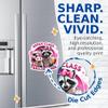 (2 Pack) Upper Class Trailer Trash Magnets - Funny Boujee Raccoon and Opossum Magnets - 5" On Longest Side - Premium Magnet - for Cars, Refrigerators, Toolboxes, Lockers - Made in USA - MAG0531 view 2