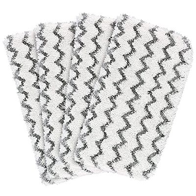 Pasuihcay 4 Pack for Steam Mop S1000 S1000A S1000C S1000WM S10001C Washable for Steam Mop Pads Replacement, White