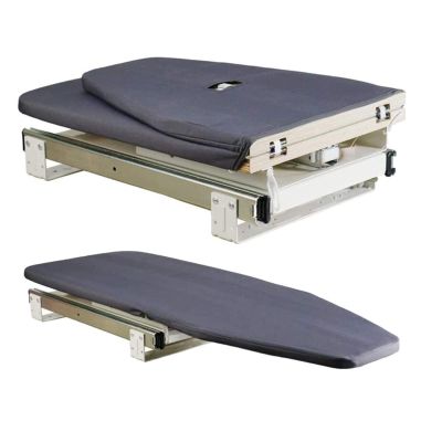 ELUKHT Hiding Ironing Board Foldable Rotated Ironing Board,Retractable Ironing Board,Closet Pull-Out Stow Away in The Cabinet,Easy to Install Foldable Ironing Station(Color:Dark Gray) (Dark Gray)