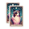 (2 Pack) The Border Collie Tarot Card Magnets - Border Collie Dog Breed Mom - 5" On Longest Side - Premium Magnet - for Cars, Refrigerators, Toolboxes, Lockers- Made in USA - MAG0733 view 1