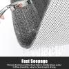 Square Shower Mat Non Slip: 31x31 Inch Extra Large Shower Floor Mat with Drain Hole in Middle - Soft PVC Loofah Bath Mat for Shower - Anti Slip Shower Stall Mat for Elderly and Kids view 3