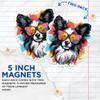 (2 Pack) Papillon Dog Magnets - Papillon with Sunglasses - Choose FromOver 100 Dog Breeds - 5" On Longest Side - Premium Magnet - Made in USA - MAG0378 view 3