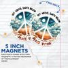 (2 Pack) Sky Above Earth Below Peace Within Magnets - Zen Peace Serenity - 5" On Longest Side - Premium Magnet - for Cars, Refrigerators, Toolboxes, Lockers- Made in USA - MAG0688 view 3