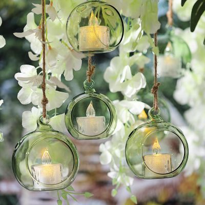 LETINE 12pcs Green Glass Orb Set, 2.17" & 1.93" Spheres for Air Plant Terrarium, Tea Light & Votive Candle Holders - Ideal for Wedding Centerpieces, Christmas Table Decorations, Rehearsal Dinner