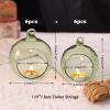 LETINE 12pcs Green Glass Orb Set, 2.17" & 1.93" Spheres for Air Plant Terrarium, Tea Light & Votive Candle Holders - Ideal for Wedding Centerpieces, Christmas Table Decorations, Rehearsal Dinner view 2