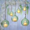 LETINE 12pcs Green Glass Orb Set, 2.17" & 1.93" Spheres for Air Plant Terrarium, Tea Light & Votive Candle Holders - Ideal for Wedding Centerpieces, Christmas Table Decorations, Rehearsal Dinner view 4