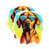 (2 Pack) Rhodesian Ridgeback Dog Magnets - Rhodesian Ridgeback with Sunglasses - Choose FromOver 100 Dog Breeds - 5" On Longest Side - Premium Magnet - Made in USA - MAG0389 view 1