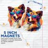 (2 Pack) Shetland Sheepdog Dog Magnets - Shetland Sheepdog with Sunglasses - Choose FromOver 100 Dog Breeds - 5" On Longest Side - Premium Magnet - Made in USA - MAG0396 view 3