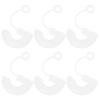 Cabilock 6pcs Reusable Silicone Straw Caps Transparent Straw for Decoration User-friendly Design for Easy Handling Versatile Use view 3