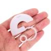 Cabilock 6pcs Reusable Silicone Straw Caps Transparent Straw for Decoration User-friendly Design for Easy Handling Versatile Use view 4