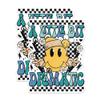 (2 Pack) A Little Bit Dramatic - Funny Positive Vibes - Peace Sign - 5" On Longest Side - Premium Magnet - for Cars, Refrigerators, Toolboxes, Lockers - Made in USA - MAG0444 view 1