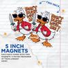 (2 Pack) Don't Duck with Me Magnets - Funny Punny Duck Duckling - 5" On Longest Side - Premium Magnet - for Cars, Refrigerators, Toolboxes, Lockers - Made in USA - MAG0554 view 3