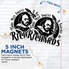 (2 Pack) Thou May Ingest A Satchel of Richards Magnets - Old English Renaissance - 5" On Longest Side - Premium Magnet - for Cars, Refrigerators, Toolboxes, Lockers - Made in USA - MAG0508 view 3