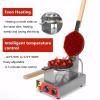Commercial Bubble Waffle Maker, Hexagonal Egg Bubble Puff Iron with 180Rotatable, Single Head Egg Puff Waffle Maker Non-stick, Independent Temp & Time Control view 4