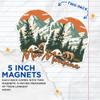 (2 Pack) Montana Magnets - Beautiful Outdoors Wilderness MT State - 5" On Longest Side - Premium Magnet - for Cars, Refrigerators, Toolboxes, Lockers - Made in USA - MAG0629 view 3