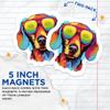 (2 Pack) Dachshund Dog Magnets - Dachshund with Sunglasses - Choose FromOver 100 Dog Breeds - 5" On Longest Side - Premium Magnet - Made in USA - MAG0343 view 3